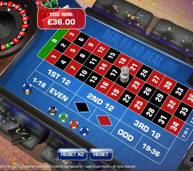 Deal or No Deal Roulette can be found at 888 Casino.